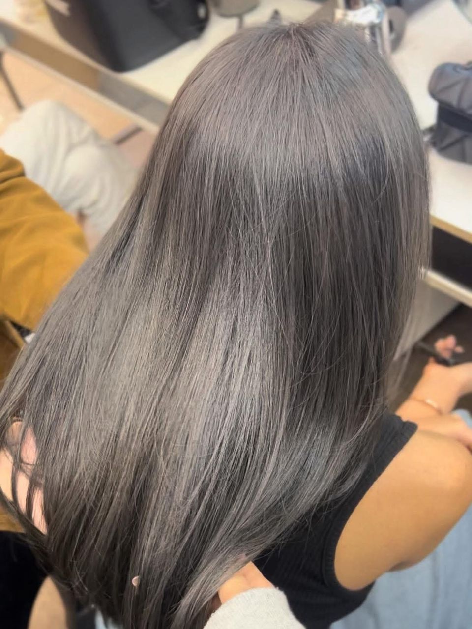Client receiving salon care in a calm studio