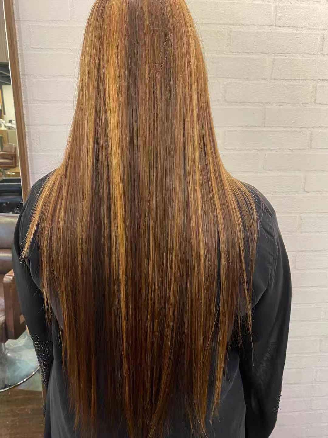 Completed hairstyle by VNY Hair Salon