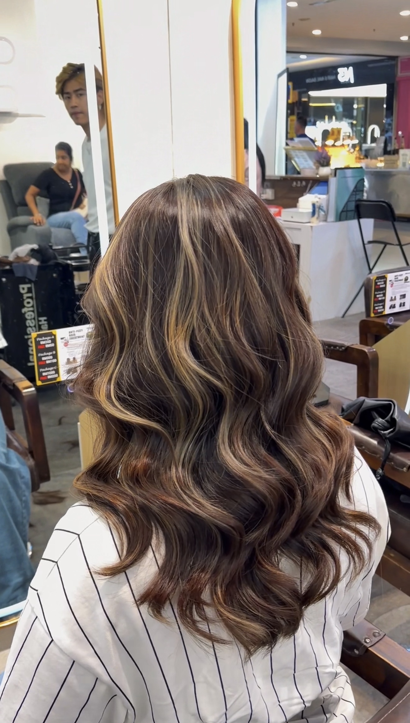 Completed hairstyle by VNY Hair Salon